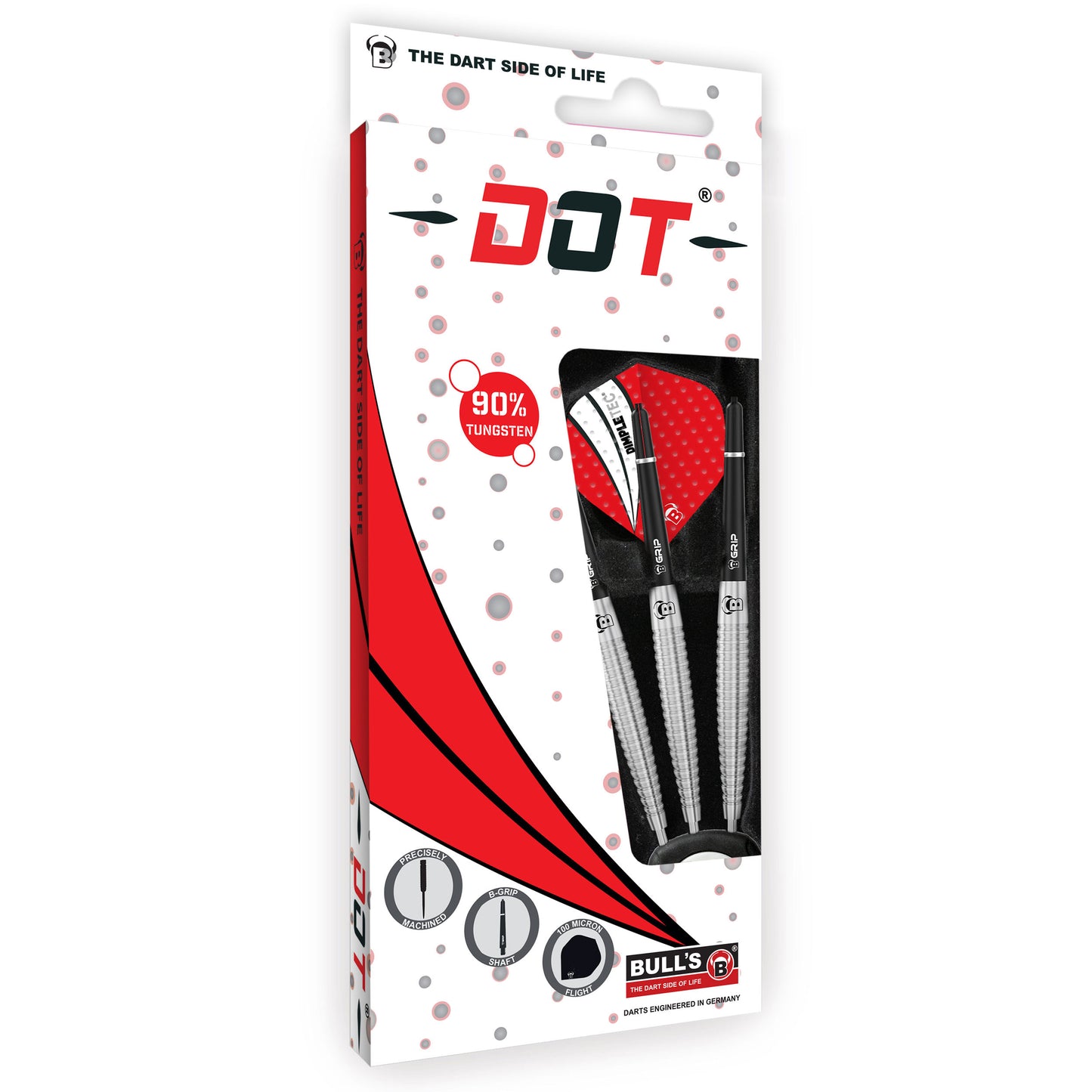 BULL'S Dot D6 90% Tungsten Steel Dart