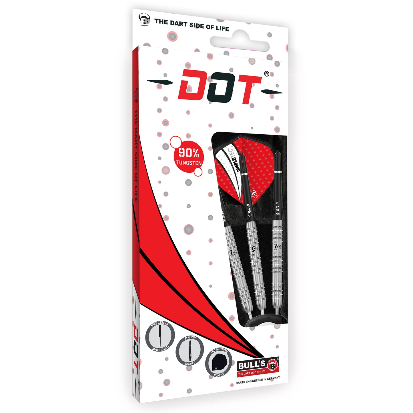 BULL'S Dot D8 90% Tungsten Steel Dart