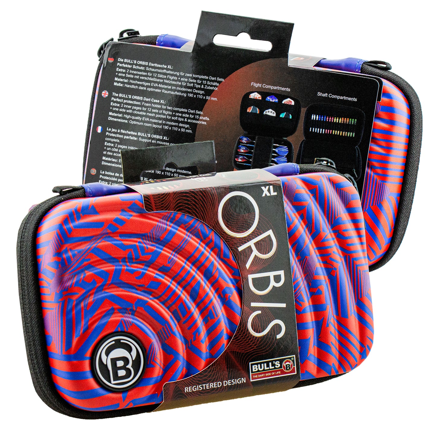 BULL'S Orbis HS XL Dartcase carbongrey