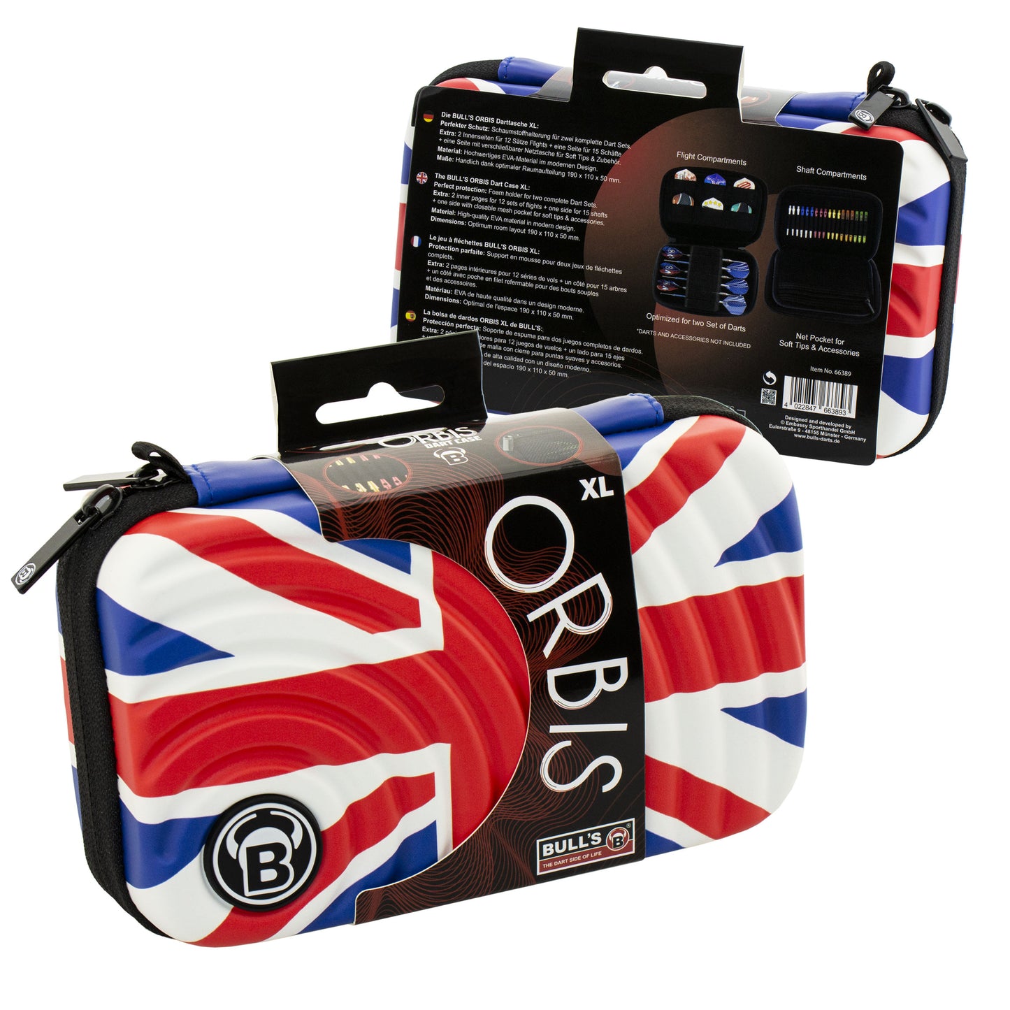 BULL'S ORBIS XL Dartcase UNION JACK