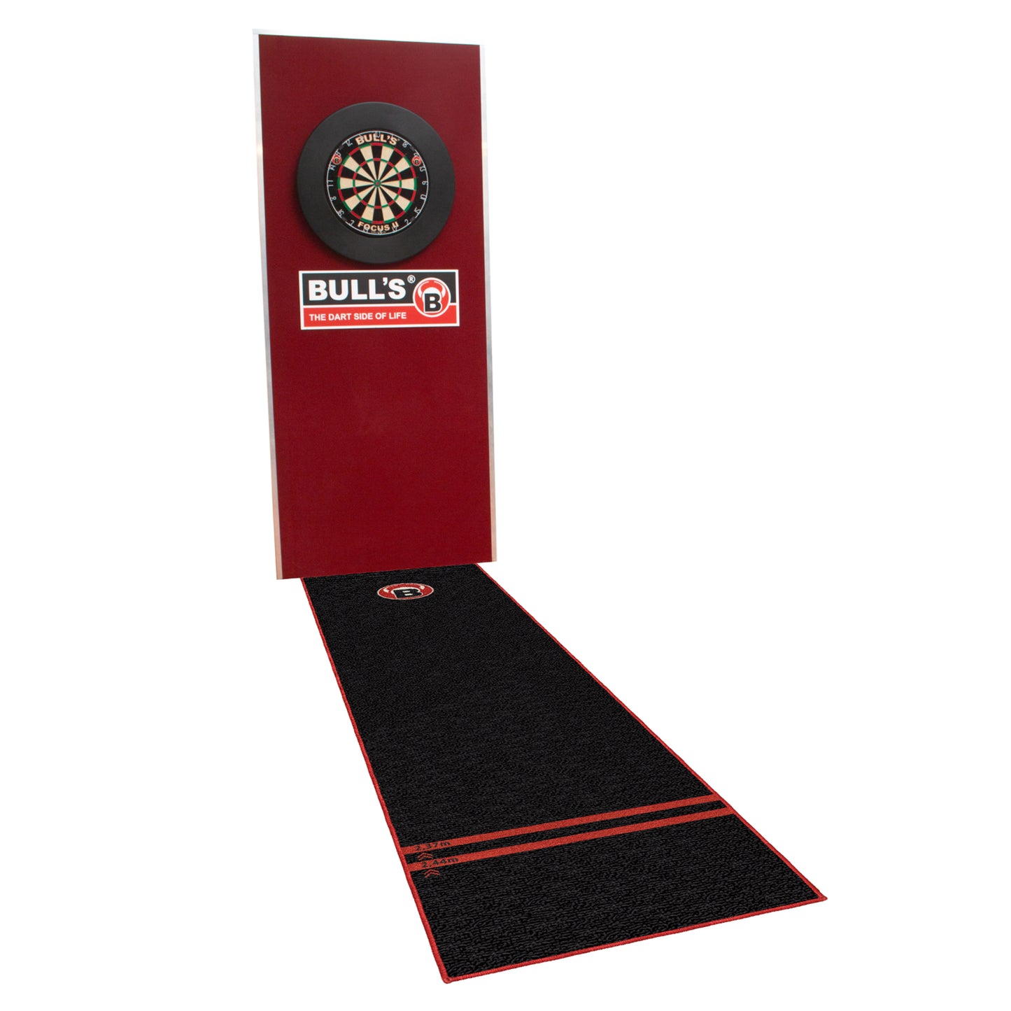 BULL'S Carpet Mat "170" Black