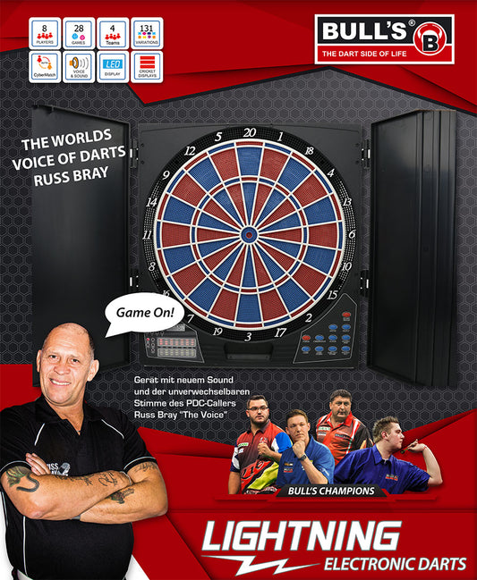 BULL'S Lightning RB Sound Elektronik Dartboard