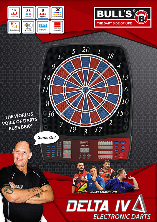 BULL'S Delta IV RB Sound Elektronik Dartboard