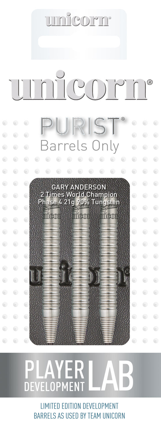 Unicorn Phase 4 Gary Anderson Purist Steel Barrel