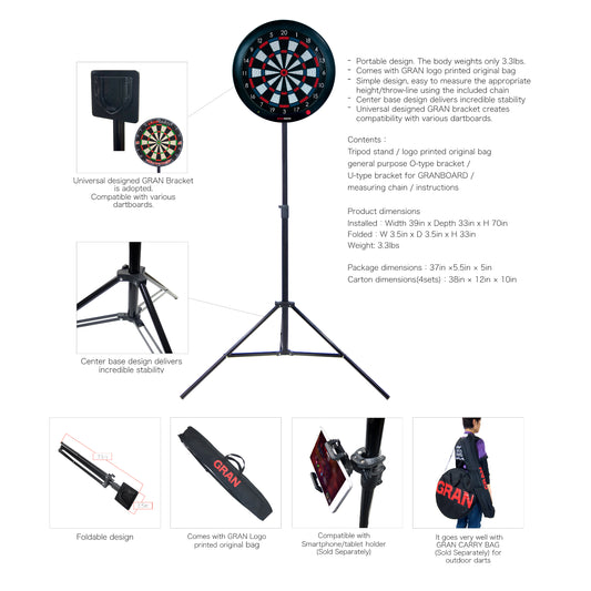 GRAN TRIPOD DART STAND